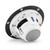 M6-650X-L-GwSw-Single 6.5-inch (165 mm) Marine Coaxial Speaker, White Trim Ring, White Luxe Grille