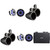 Kicker Premium Marine 8" 51MSC8 (2 Pair ) With 43KMTES8B (2 Pair) Black Enclosures Includes 48KXMA8004 Amp, UTV / Wake Boarding