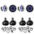 Kicker Premium Marine 6.5 51MSC65 (2 Pair ) With 12KMTES Black Enclosures UTV / Wake Boarding