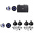 Kicker Premium Marine 6.5" 51MSC65 (2 Pair ) With (2 Pair ) 12KMTES Black Enclosures Includes 48KXMA8004 Amp, UTV / Wake Boarding