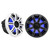 Kicker (2 Pair) 51MSC84 8" LED Premium Marine Speakers & 51KLSR88 - 8.8-Inch to 8-Inch LED Adapter Rings & LED Remote Bundle