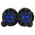 Kicker ( 3 Pair ) 51MSS84 8" Component LED Premium Marine Speakers & 47KLSR8 8-Inch LED Spacer Rings & LED Remote Bundle
