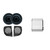 Diamond Audio MSMP84LK24 24+ HD Cut-In Lid Kit with MP84 8" 2-Way Full-Range Coaxial Speaker w/1" Horn Tweeter and Cicada Audio FLX700.4 4 Ch Pro Amplifier