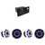 Kicker ( 2 Pair ) 51MSC654 - MSC 6.5-Inch Premium Marine 4-Ohm LED Coaxial System, Pair , Bundled with MS-RA670 Apollo Marine Receiver