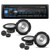 Alpine UTE-73BT Mech-less Digital Bluetooth Media Receiver with 2 Pairs Alpine S2-S65C Type S 6.5" Component Speakers