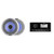Fusion MS-RA60 Marine Stereo With Wireless Connectivity w/ 51KM614FL 6.5-Inch (165mm) Thin-Mount Marine Coaxial Speakers with RGB LED, 4-Ohm, White & Silver Grilles Included