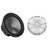 Wet Sounds REVO 10 HP S4 V3 - REVO Series 10" High Power 4 Ohm V3 Subwoofer, Black and Wet Sounds REVO 10 FA SW-W GRILLE V3 - White Salt Water Grille for REVO 10 Subwoofers