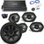 Kicker 43CVR124 12” CompVR Sub, 43CSC684 6x8” CS-Series Speakers (2pair), 43CXA6005 CX-Series Amp,remote and wire kit