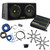 Kicker Bass package - Dual 10" CompS in a ported box with CX600.1 amplifier, wiring kit, grilles, and bass knob.