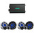 Kicker (2 Pair ) 51MSS654 - MSS 6.5-Inch Component Premium Marine LED Speakers with 48KMA6004 4 Ch. Marine Amp Bundle