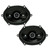 Kicker (2 Pair ) 43DSC6804 6x8" Speakers with 72-5600 Adapters Compatible with Select 1998 & Up Ford