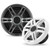 Clarion CMSP-651-SWG Premium 6.5-inch Coaxial Marine Speakers, 50W RMS, with White & Gray Metallic Grilles