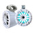 Memphis Audio ( 2 Pair ) MXA62TW White 6.5" LED Tower Speakers Including Clamps and MM500.4V Marine Amplifier Bundle