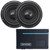 Memphis PRXA600.1 Power Reference Series Mono Subwoofer Amplifier and Two Alpine W10S4 10-inch Single 4 Ohm Subwoofers