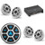 JL Audio MBT-CRXv2 & XDM400/4 w/ (2) M6-770X-S-GwGw, Gloss White, Sport Grille Speakers