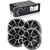 Fusion MS-RA70N Marine AM/FM/BT/NEMA2000 Stereo with 2 Pair Wet Sounds RECON 6-S High Output 6.5" Marine Coaxial Speakers, Silver Grill