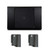 Bluesound Two PULSE-FLEX-2i-BLK Portable Wireless Multi-Room Music Streaming Speaker Black, and Two Bluesound WM100-BLK PULSE FLEX Wall Mount Bracket Black