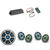 JL Audio MBT-CRXv2 & MX280/4 w/ (2) M6-770X-S-Gmti-i, RGB LED, Gunmetal & Titanium Sport Grille Speakers & LED Controller
