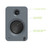 Kanto Obi3vmb Bluetooth Turntable + Kanto Renmg Matte Grey Bookshelves + Kanto Black Sub