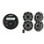 Kicker Marine Radio 46KMC2 and 6.5" Charcoal Marine Speakers (QTY 4) 2 pairs of OEM replacement speakers