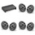 JL Audio XDM600/6 w/ (3) M6-650X-S-Gmti, Gunmetal & Titanium Sport Grille Speakers