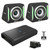 Alpine (2) S2-SB10 PrismaLink™ S2-Series 10" subwoofer Built-In RGB lighting & S2-A120M Amp w/ RUX Bass Knob Bundle