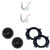 KICKER Speakers 6.5 inch for Ford F-150 2015-2024 Upgrade Kit - Pair of DS Series with Adapters and Harness, Coaxial 6 1/2 Car Audio Rear Door Speaker 43DSC6504