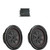 Kicker 10 Inch Comp RT Thin Woofer Includes Two 48CWRT102 Package with 46CXA8001 Amplifier