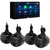 Alpine ILX-W670 Receiver w/ (2) SPV-65RGB-CAN 6.5” Cage-Mounted Universal Weather-Resistant Coaxial RGB LED Speaker Pods