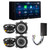 Alpine iLX-W670 Digital Multimedia Receiver & 2 Pairs Alpine S2-S40 Type S 4" Coax Speakers w/ Power Pack - Used, Open Box