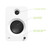 Kanto Ren Powered Speaker System - White, Kanto ST34 Speaker Stands - Black and Kanto powered sub - Black