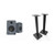 Kanto Ren Powered Speaker System - Grey, and Kanto ST28 Speaker Stands - Black