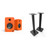 Kanto Ren Powered Speaker System - Orange, and Kanto ST28 Speaker Stands - Black