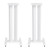 Elac LS20-W - 23" All Steel Speaker Speaker Stands - White, Pair