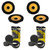 Diamond Audio 6.5" DMDX Speaker Upgrade kit - INCLUDES Fast Rings - 2 pairs of DMDX65, RKFR6