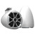 Wet Sounds ICON8-WX ICON 8" Marine Tower Speakers with X Mount kit - Pair White- Used Acceptable