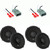 JBL Speakers 6.5 inch for Honda Civic 2002-2020 Upgrade Kit - 4 Pack of STADIUM Series with Harness, Coaxial 6 1/2 Car Audio Front Door and Rear Deck Speaker, STADIUM62F