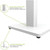 Kanto ST34W ST Series 34in Speaker Stand (White) - Used, Very Good