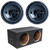 Memphis 2 15-PRX102W PRX Series 10" Single 2 Ohm Subwoofers and a Dual Sealed Box