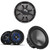 Wet Sounds Marine REVO Black SW Grill Boat Speaker Bundle (2) 8" & 10" Subwoofer, Center Console, Bay Boat Upgrade