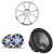 Wet Sounds Marine REVO White/Stainless XS Grill Boat Speaker Bundle (2) 8" & 10" Subwoofer, Center Console, Bay Boat Upgrade