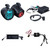 Memphis Audio UTV Audio Bundle SMCHLA App Radio, MX63PS 6.5" A.T.A.C Black Bar Mount Speakers, MX400.4 4-Ch Marine Amp RGB IP66 Bundle