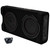 Kicker (2) 51PTRTP10 - TRTP 10" 400w Powered Down Firing Loaded Subwoofer Enclosure with Dual Bass Remote Knob – Thin Profile Loaded Truck Bass System