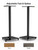 ErgoAV ERSSL1-01B - Bookshelf Speaker Stand 26" Tall - Used, Very Good