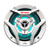 JVC 6.5" Marine Speakers 8 Pack RGB LED Coaxial Boat Speakers White Grille Pontoon Marine Audio System Upgrade