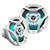 JVC 6.5" Marine Speakers 4 Pack RGB LED Coaxial Boat Speakers White Grille Pontoon Marine Audio System Upgrade
