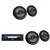 Sony DSX-M55BT Bluetooth Marine Receiver & 6.5" Marine Speakers 4 Pack Coaxial Boat Speakers Waterproof Black Grille Pontoon Marine Audio System Upgrade