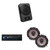 Alpine UTE-83BT Receiver, SXE-1726S 6 1/2" 2 way Coaxial Speakers (Pair) w/ PWE-S8 Powered 8inch Woofer Bundle