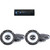 Alpine UTE-83BT Single Din Source Unit w/ KFC-1666S 6.5" 2-Way Coaxial Speakers - 2 Pair Bundle