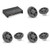 JL Audio Marine DIY Boat Audio System – M3 6.5" Speakers (6 Total) Sport Grille Gunmetal & XDM600/6 Amplifier Upgrade Kit